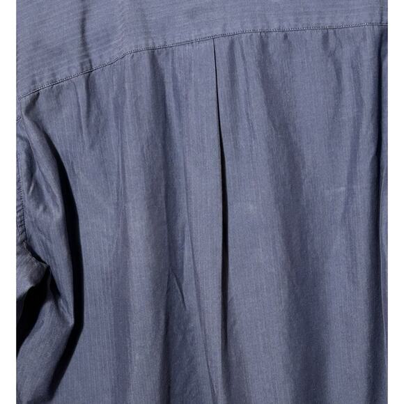 J Crew Men’s Button Down Shirt Sz M Blue 100% Cotton Long Sleeve Soft Casual Fri - Picture 4 of 5